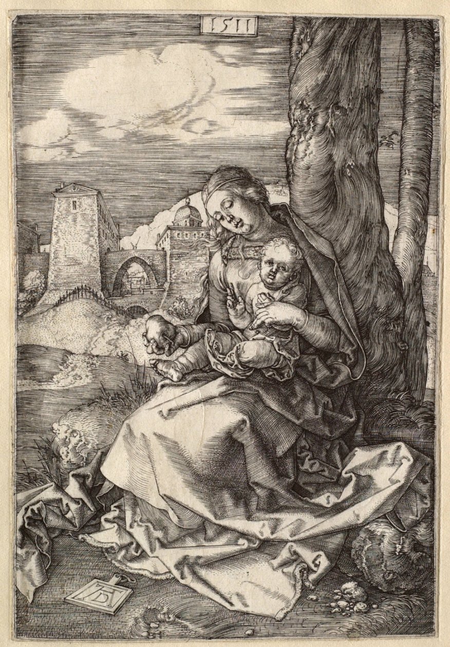 Jomfruen og barnet med pæren av Albrecht Dürer