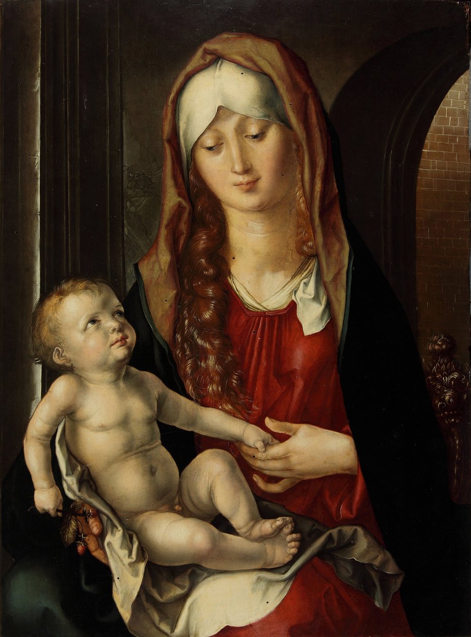 Jomfruen og barnet Madonna del Patrocinio, 1495. av Albrecht Dürer