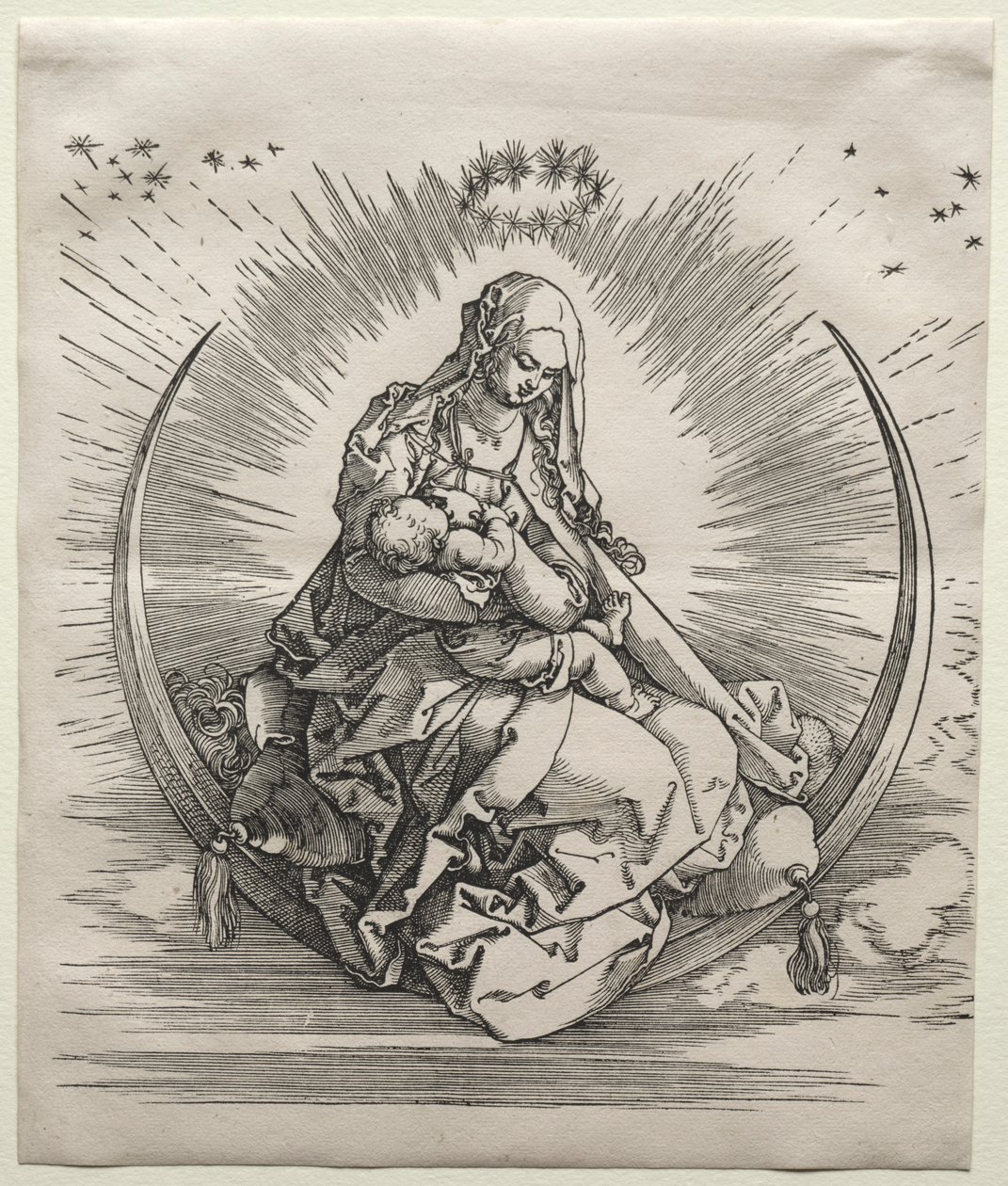 Jomfruen på en halvmåne, ca. 1510-1511. av Albrecht Dürer