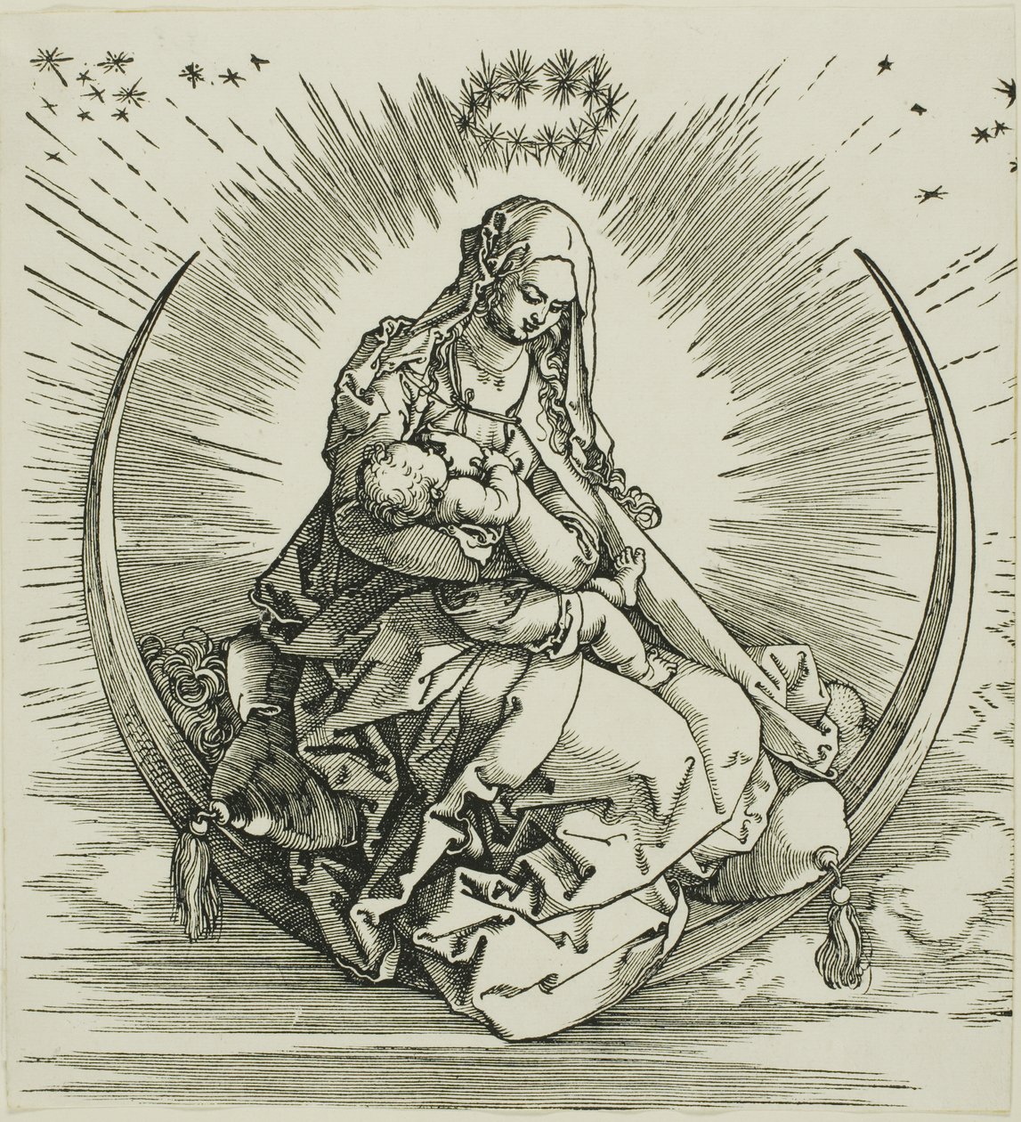 The Virgin on the Crescent, fra The Life of the Virgin av Albrecht Dürer
