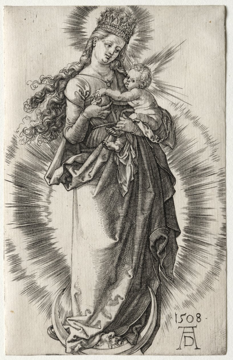 Jomfruen med en stjernekrone av Albrecht Dürer
