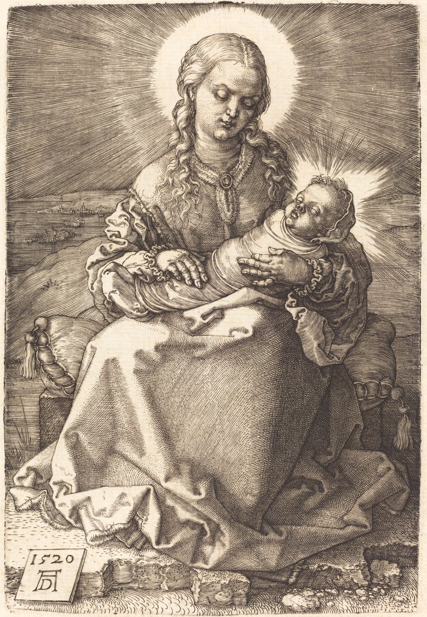 Jomfruen med det svøpte barnet av Albrecht Dürer