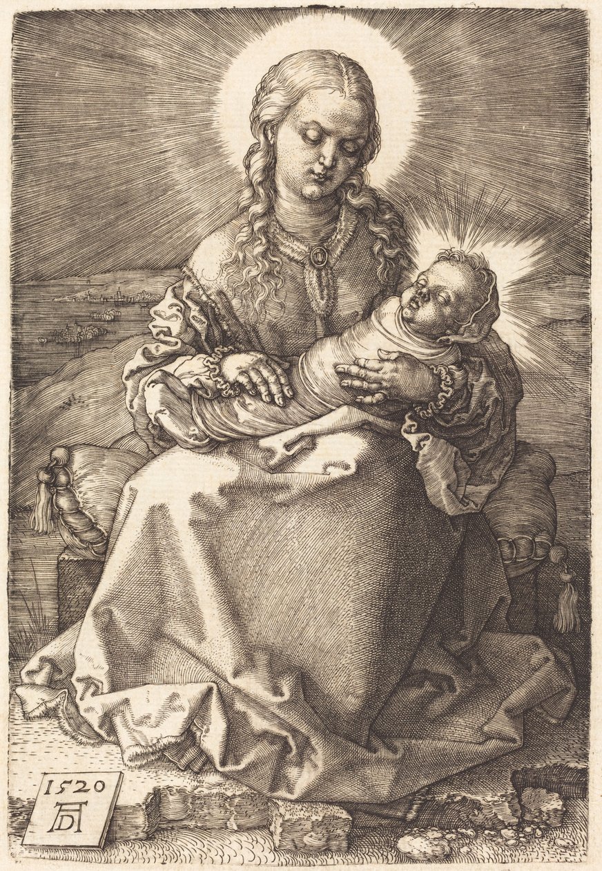 Jomfruen med det svøpte barnet av Albrecht Dürer