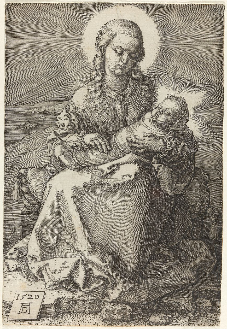 Jomfruen med det svøpte barnet av Albrecht Dürer