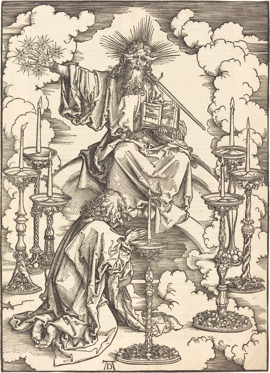 Visjonen om de syv lysestakene av Albrecht Dürer