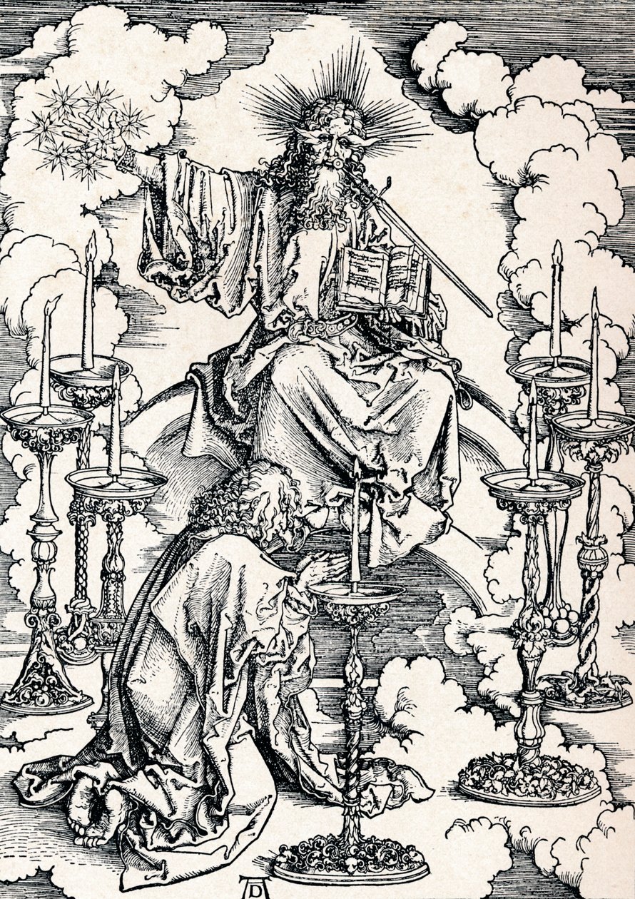 The Vision of the Seven Candlesticks, 1498 1906. av Albrecht Dürer