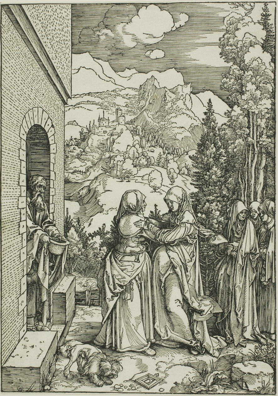 The Visitation, fra The Life of the Virgin av Albrecht Dürer
