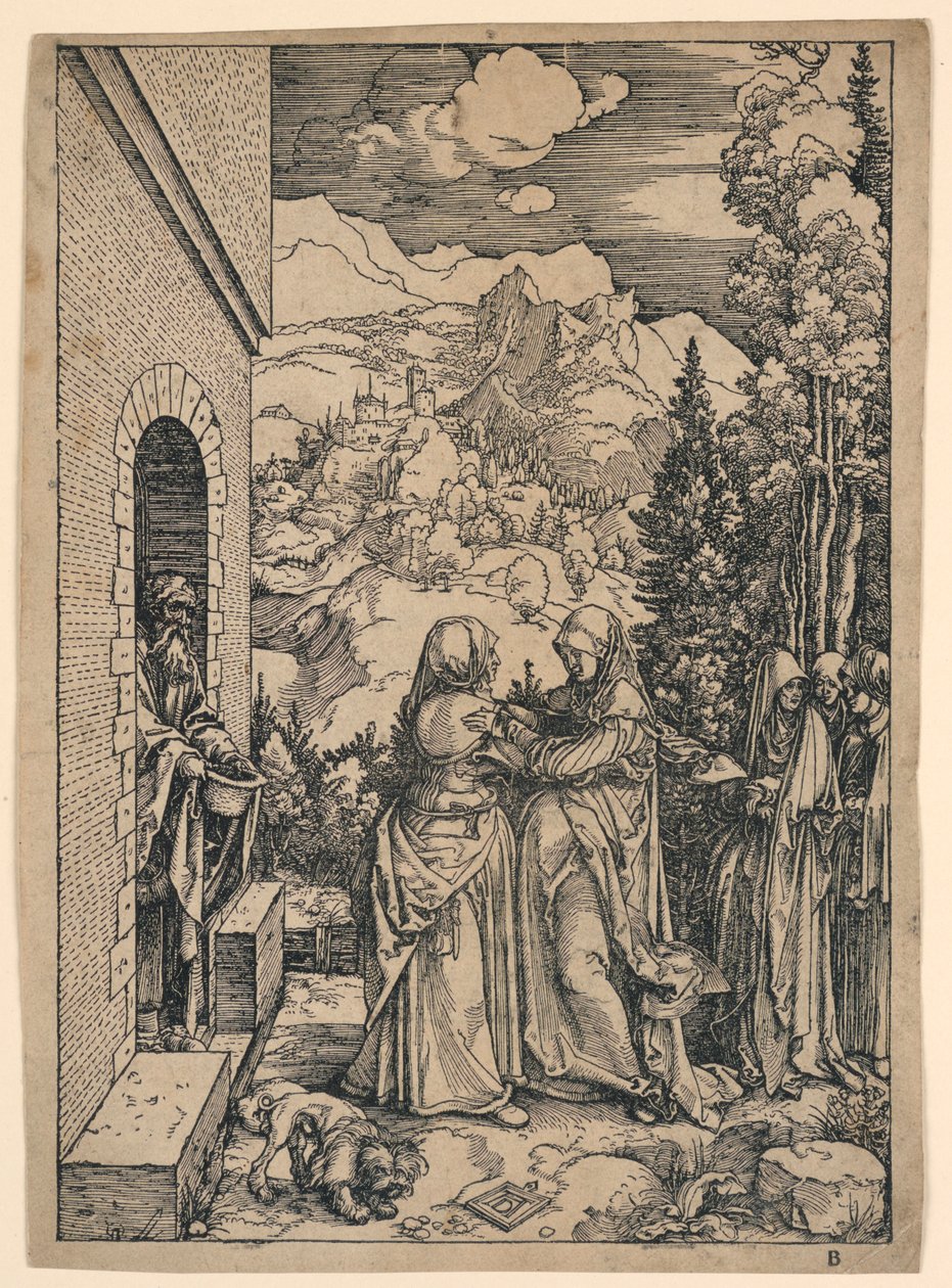 The Visitation, fra "The Life of the Virgin" av Albrecht Dürer