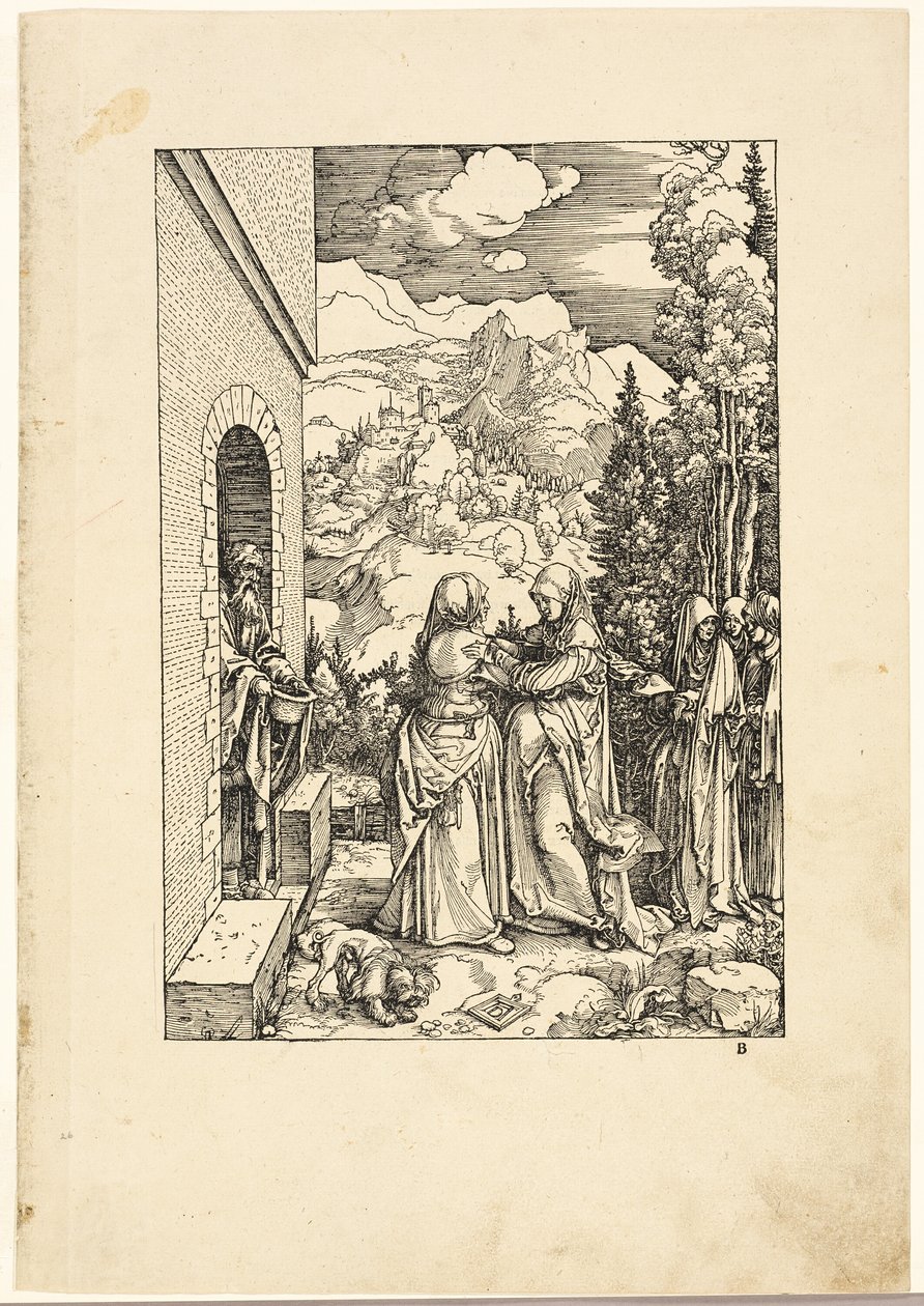 The Visitation, fra The Life of the Virgin av Albrecht Dürer