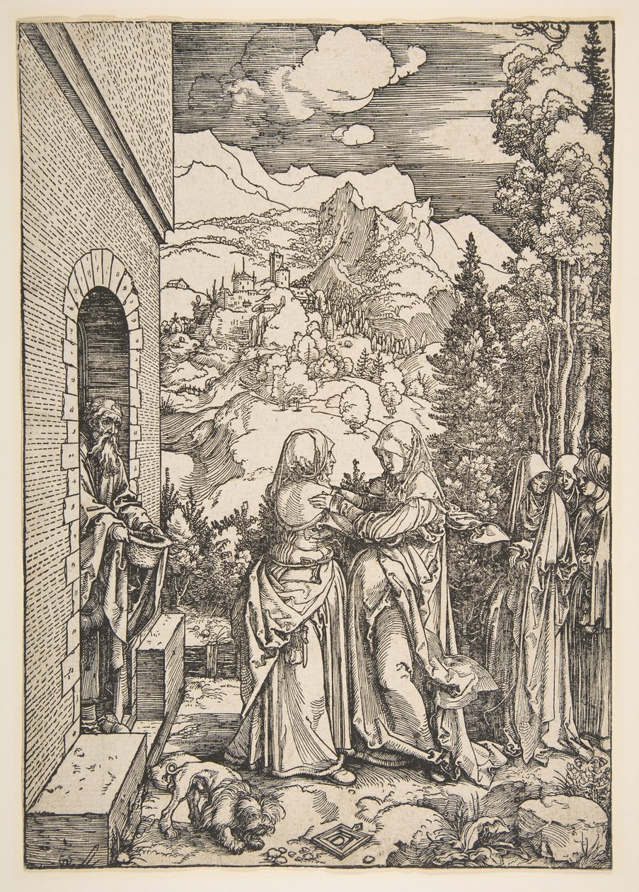 The Visitation, fra The Life of the Virgin, 1503-4. av Albrecht Dürer
