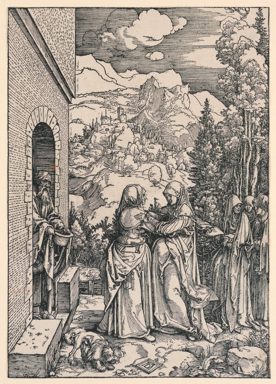 The Visitation, fra serien Life of the Virgin av Albrecht Dürer