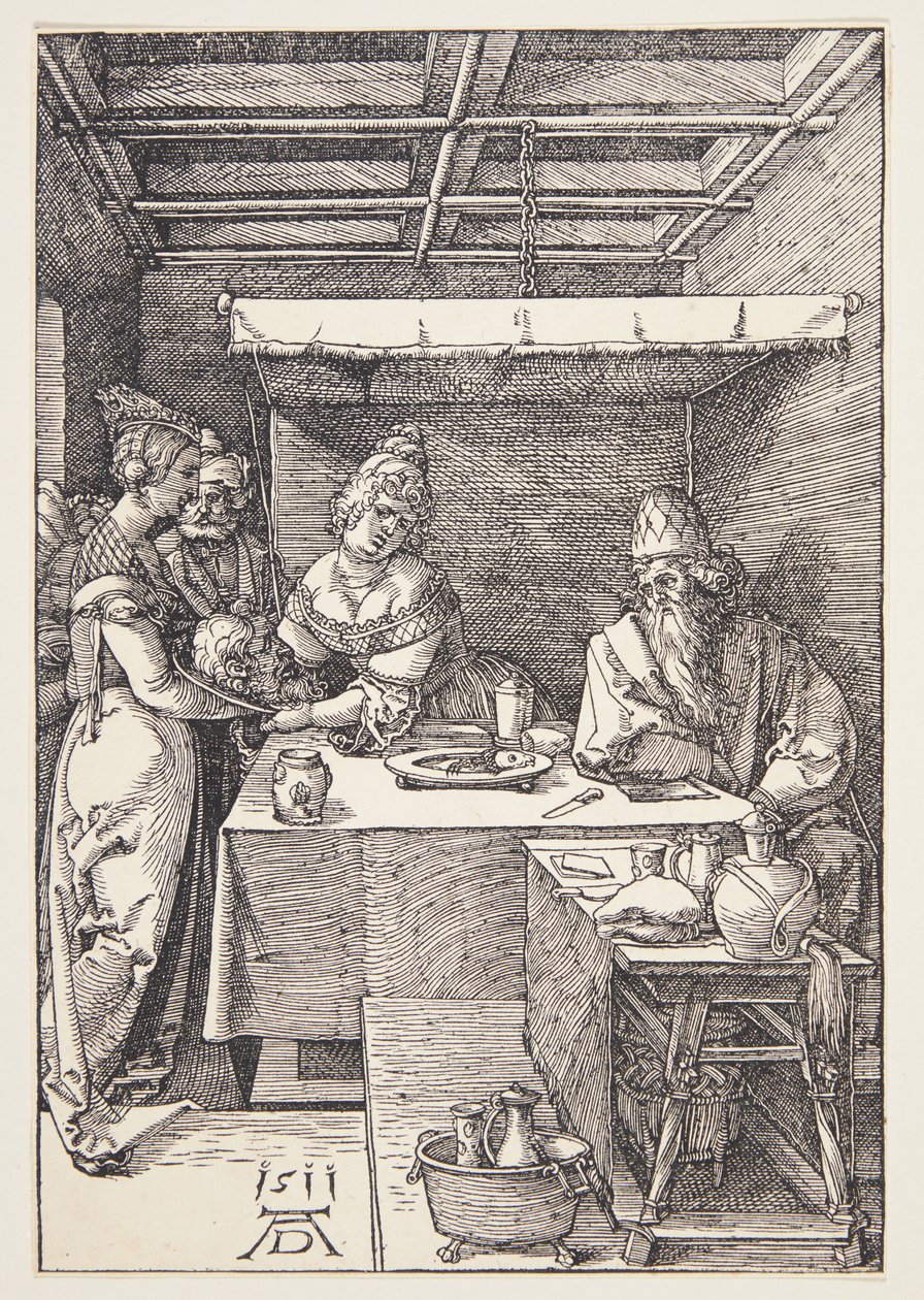 Hodet til døperen Johannes brakt til Herodias av Albrecht Dürer