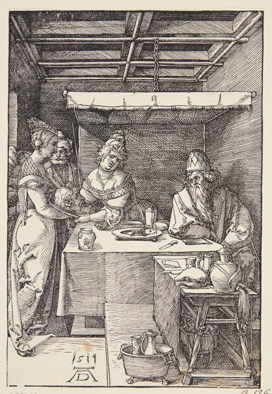 Hodet til døperen Johannes brakt til Herodias av Albrecht Dürer