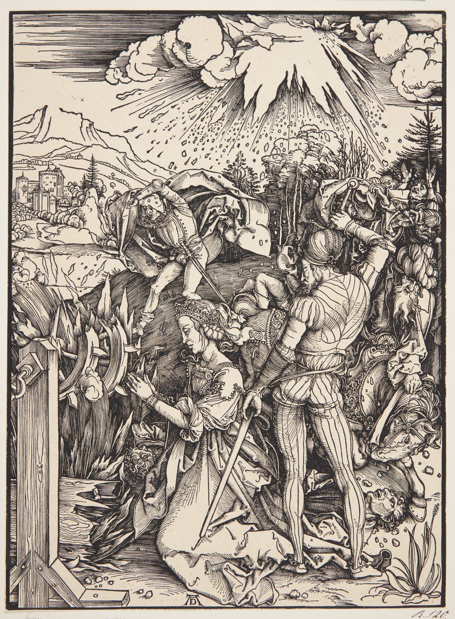St. Katarinas martyrium av Albrecht Dürer