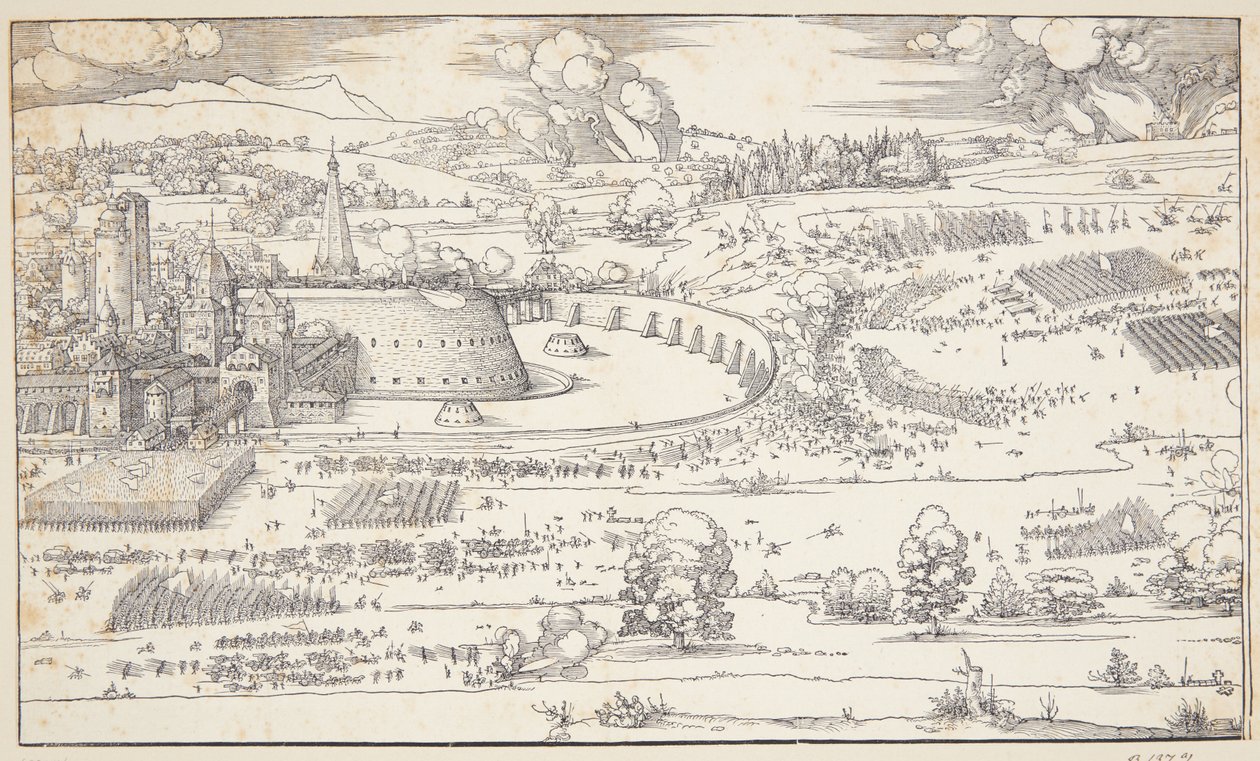 Beleiringen av en festning av Albrecht Dürer