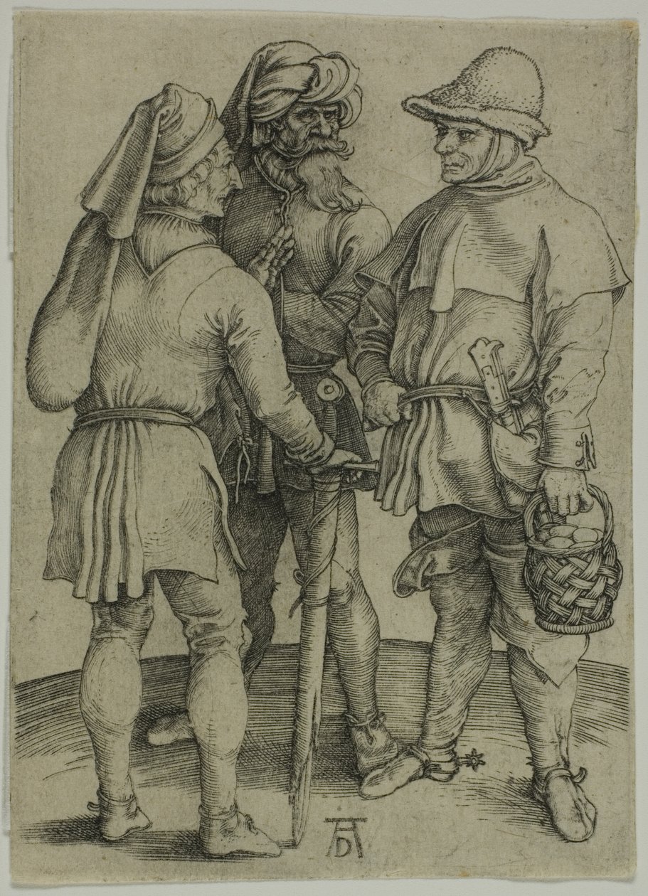 Tre bønder i samtale av Albrecht Dürer