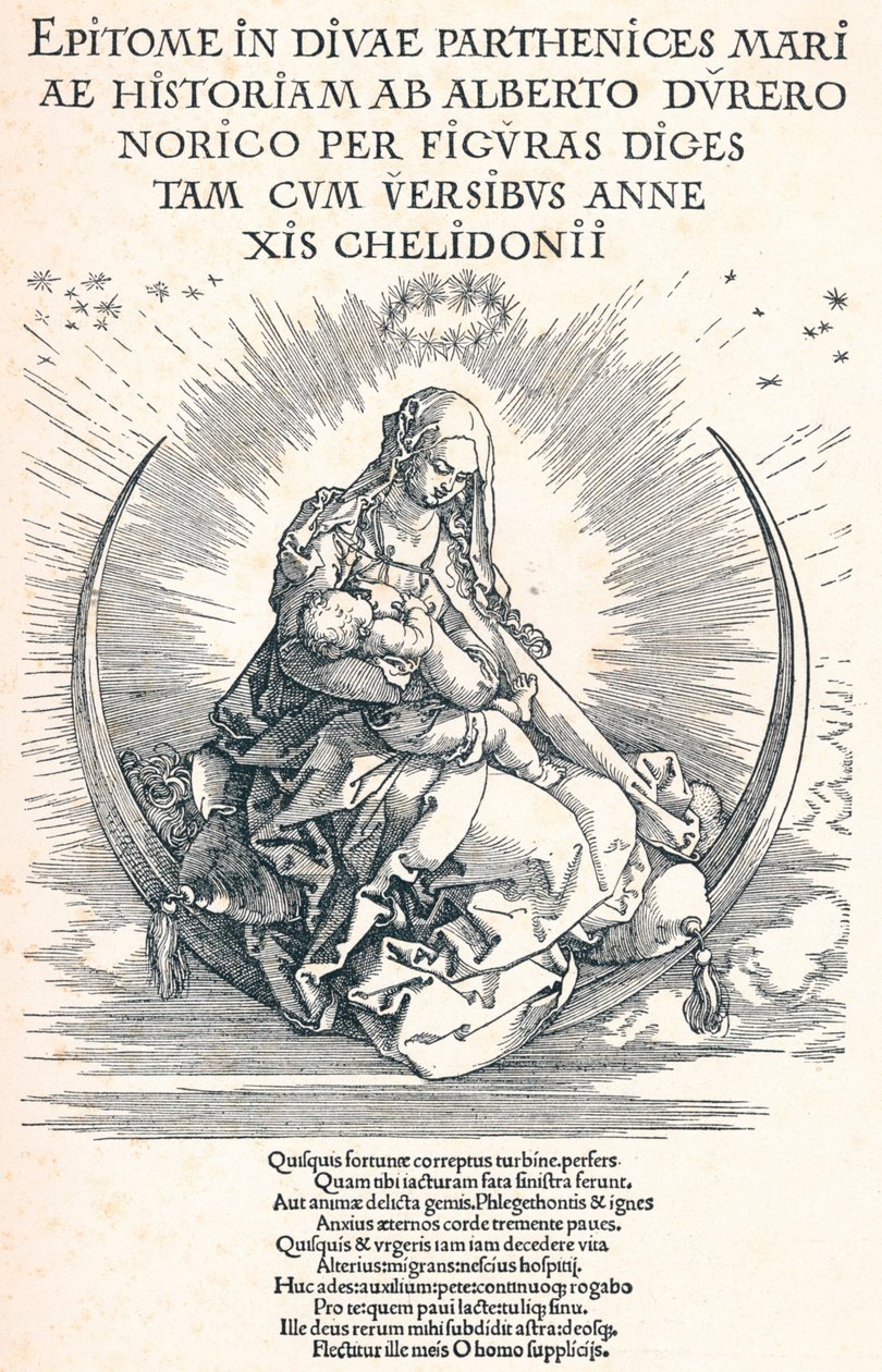 Tittelside til Jomfruens liv, 1511 1906 av Albrecht Dürer