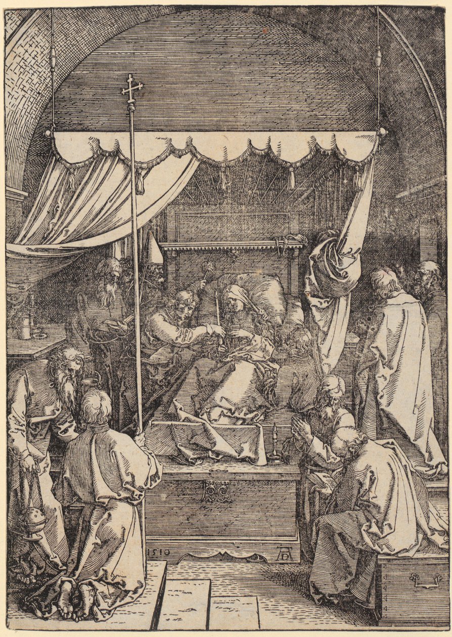 Jomfru Marias død av Albrecht Dürer