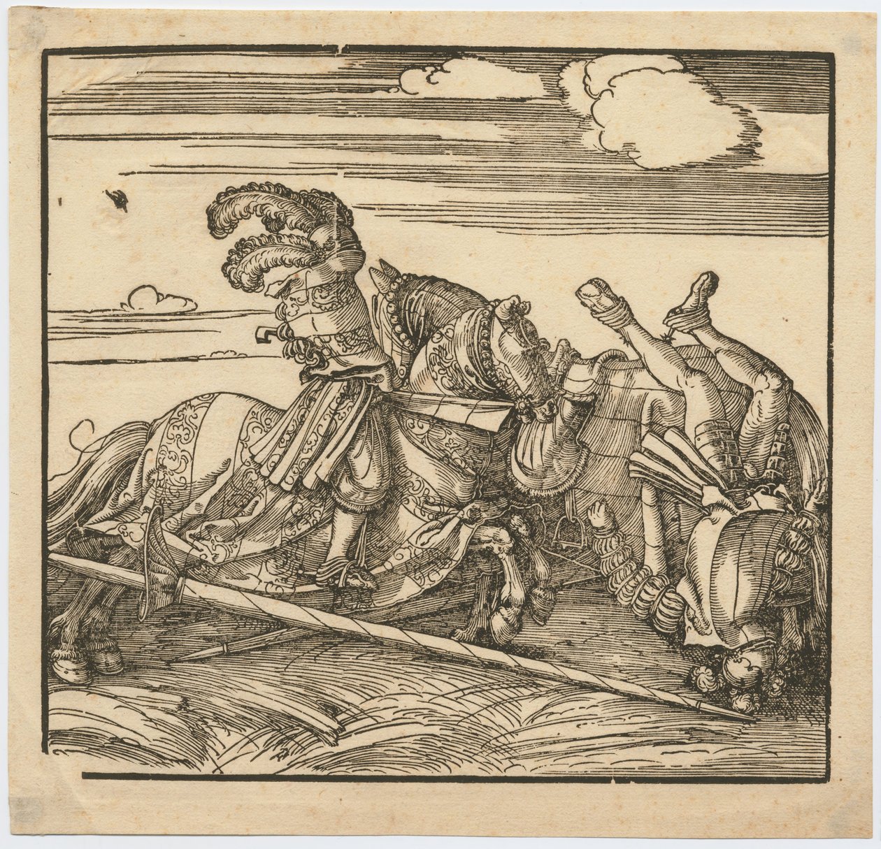 Turnering, c. 1516 av Albrecht Dürer