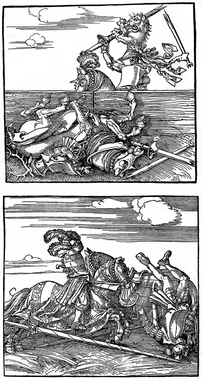Turneringsscener, 1515-1516, 1936 av Albrecht Dürer