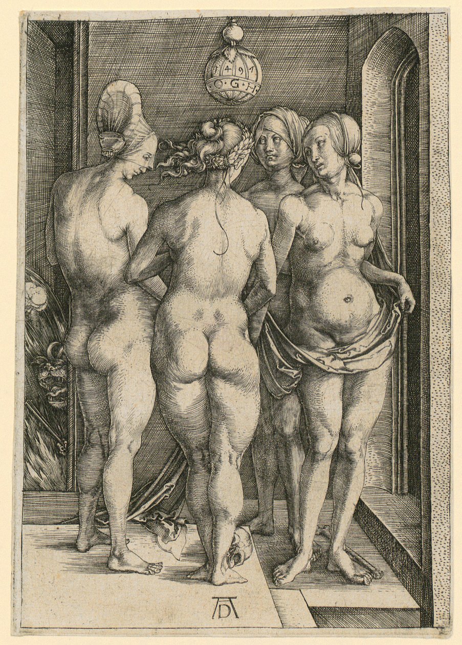 Fire hekser av Albrecht Dürer