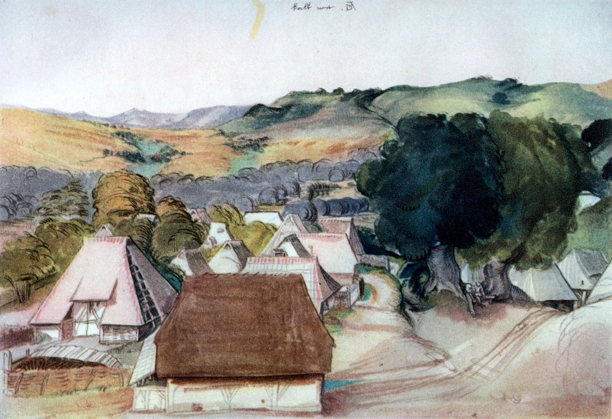 Utsikt over Kachreuth, nær Nürnberg, 1511, 1936 av Albrecht Dürer