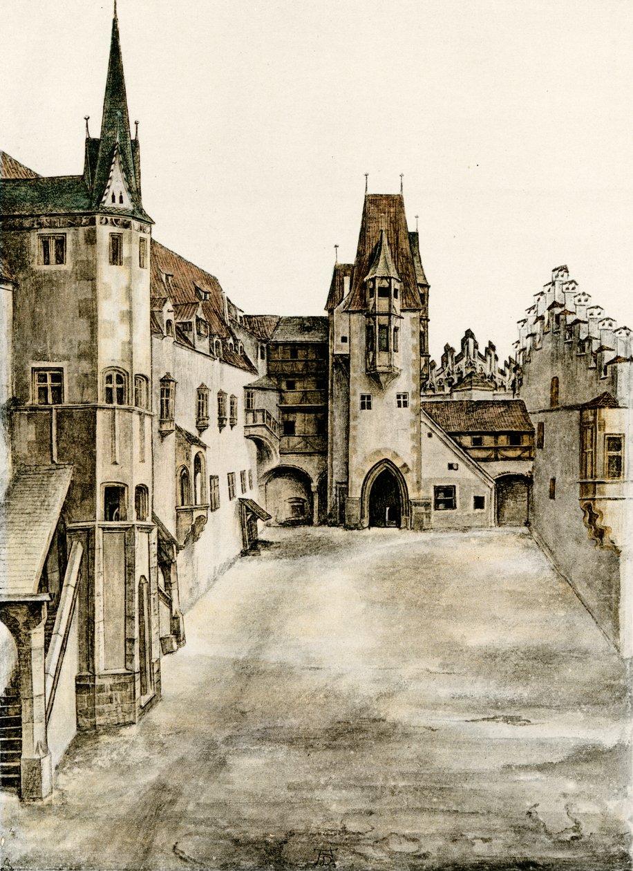 Utsikt over borggården av Albrecht Dürer