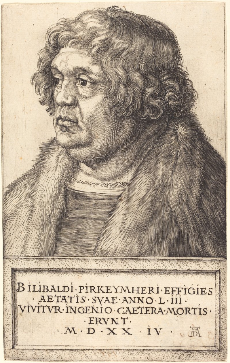Willibald Pirckheimer av Albrecht Dürer