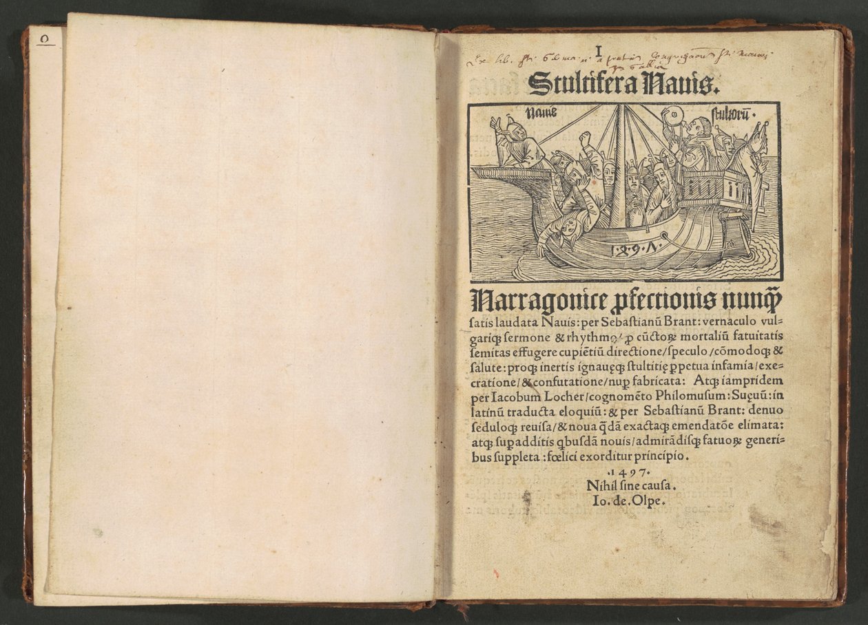 Stultifera navis (Ship of Fools) av Albrecht Dürer and Various Artists, Sebastian Brant