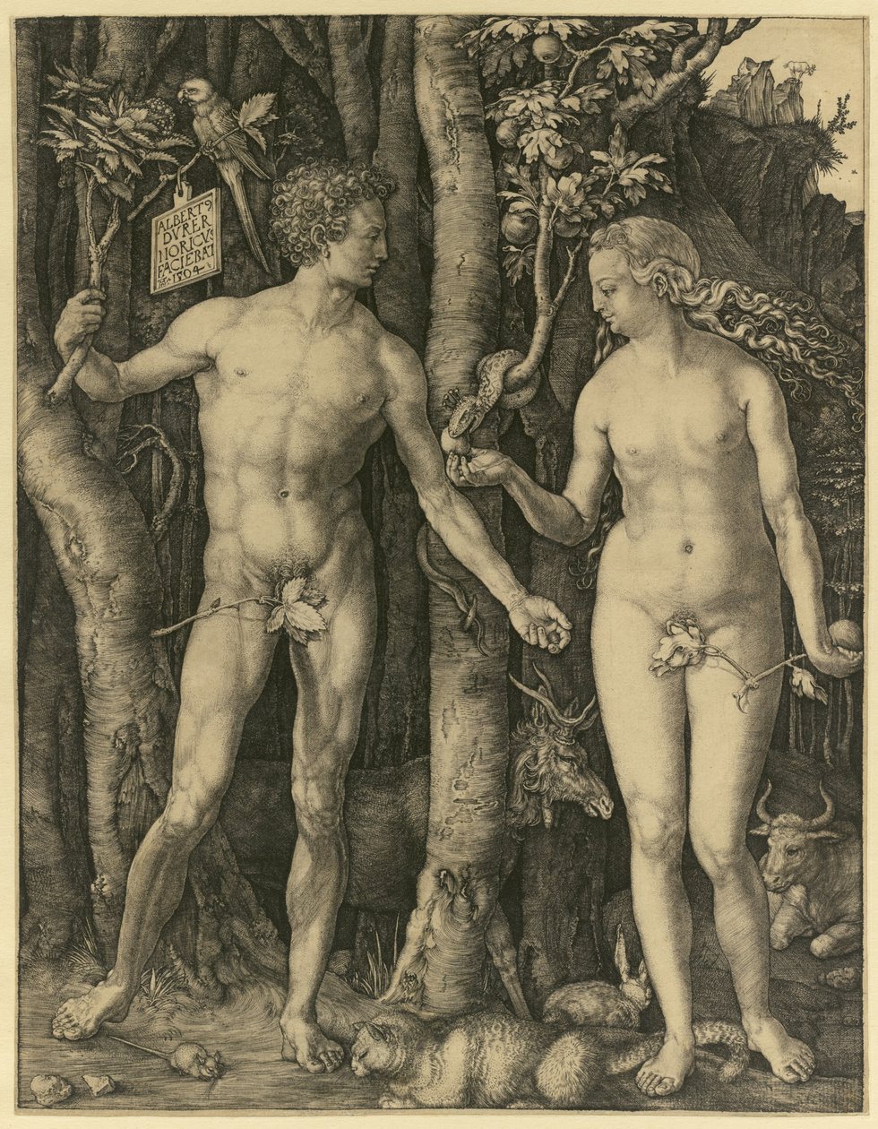 Adam og Eva av Albrecht Dürer