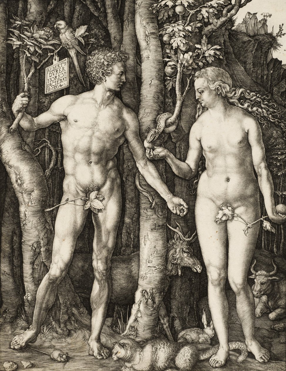 Adam og Eva av Albrecht Dürer