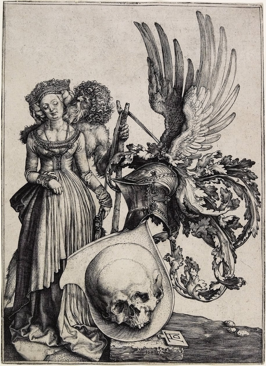 Våpenskjold med hodeskalle, ca. 1503 av Albrecht Dürer
