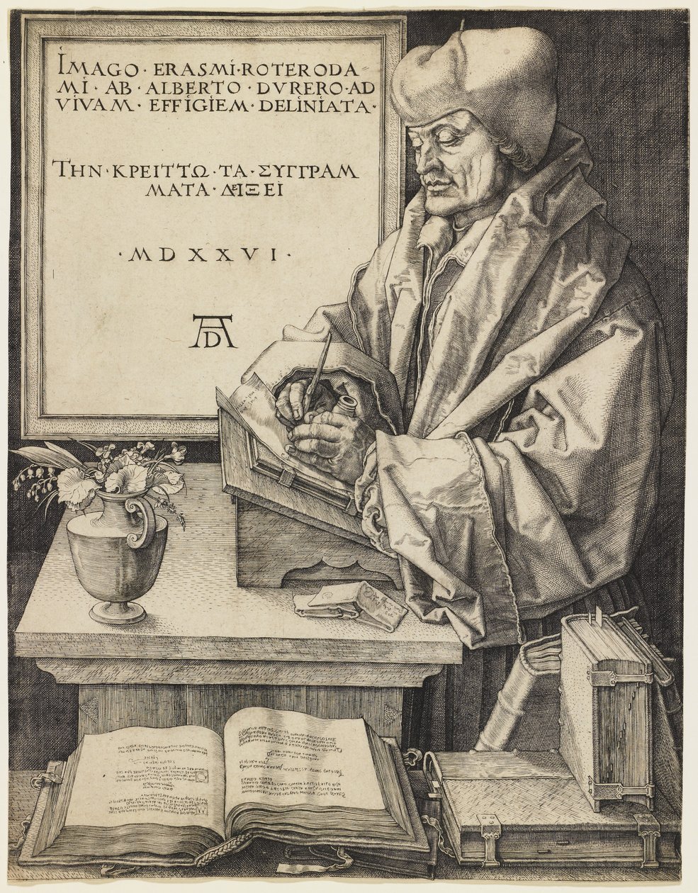 Erasmus av Rotterdam av Albrecht Dürer