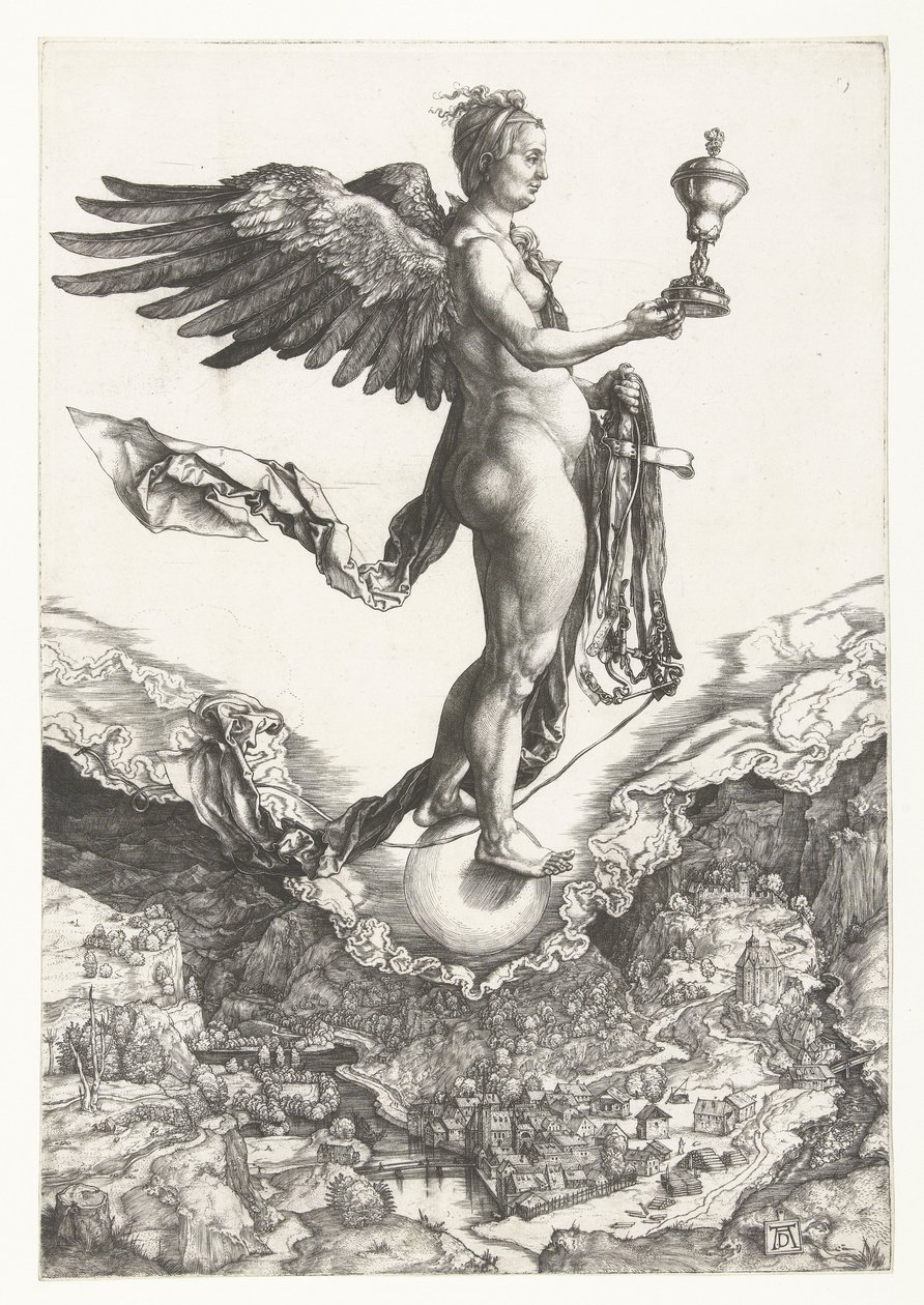 Nemesis (Den store lykken) av Albrecht Dürer or Duerer