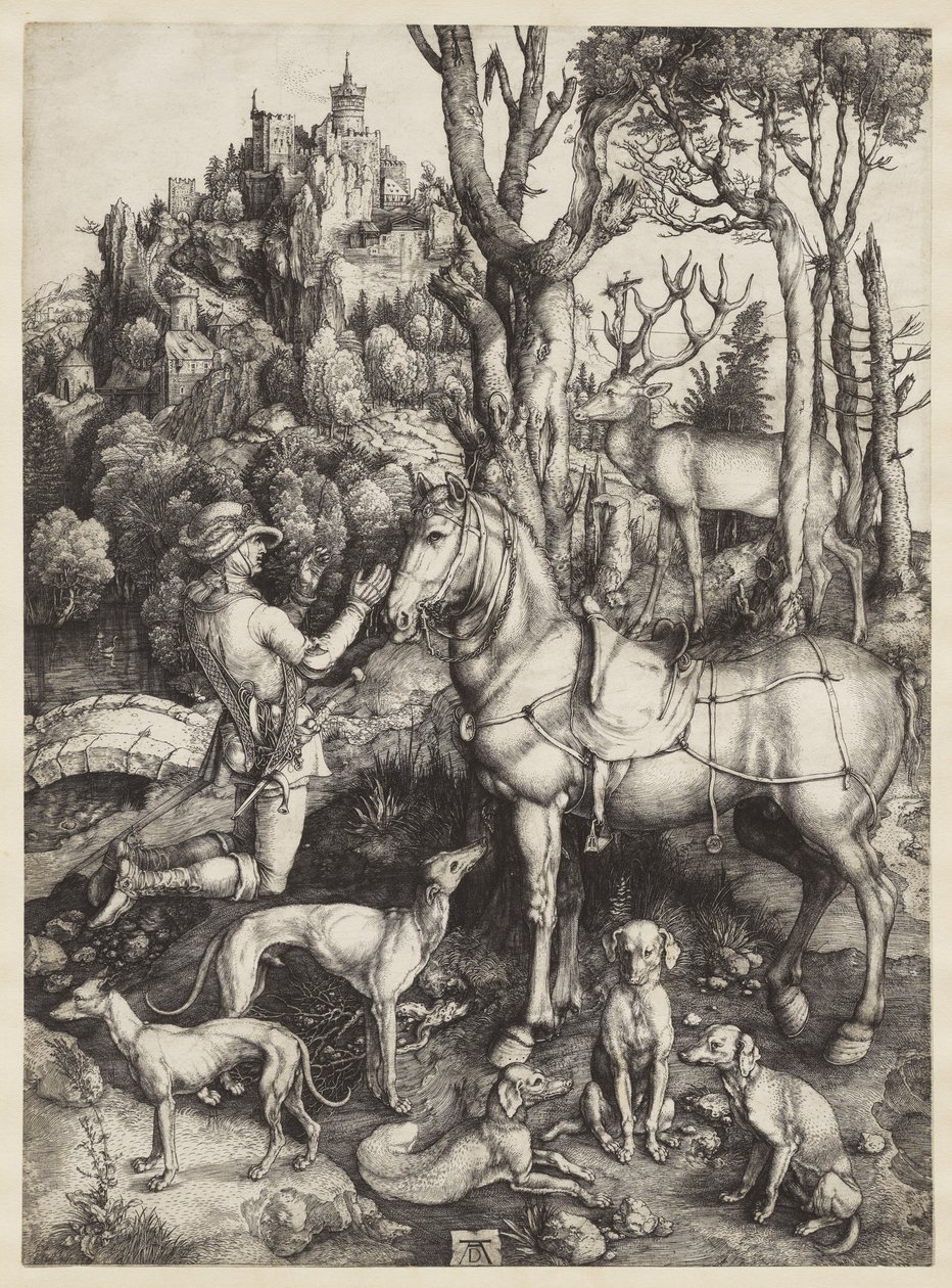 Saint Eustace, ca. 1501 av Albrecht Dürer