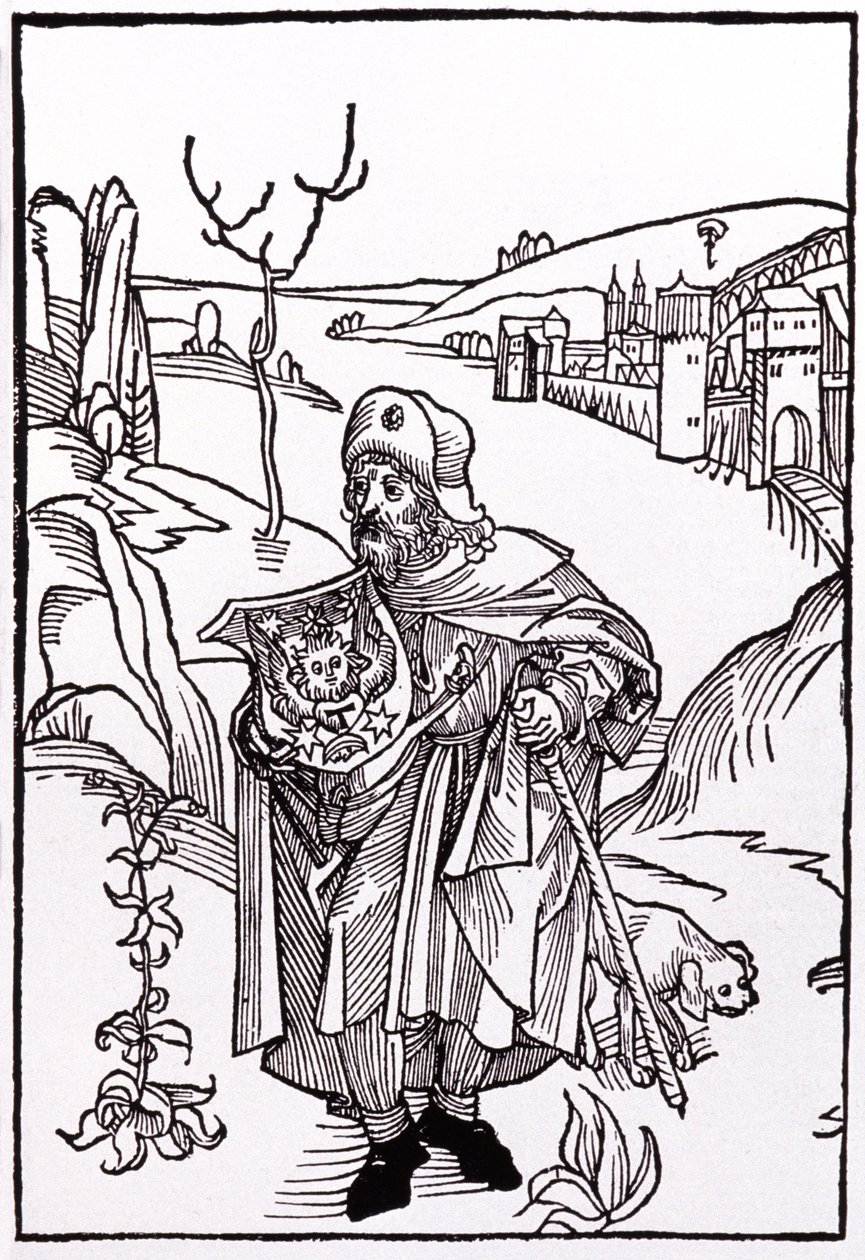 Santiago de Compostela. 1489 (gravering) av Albrecht Dürer