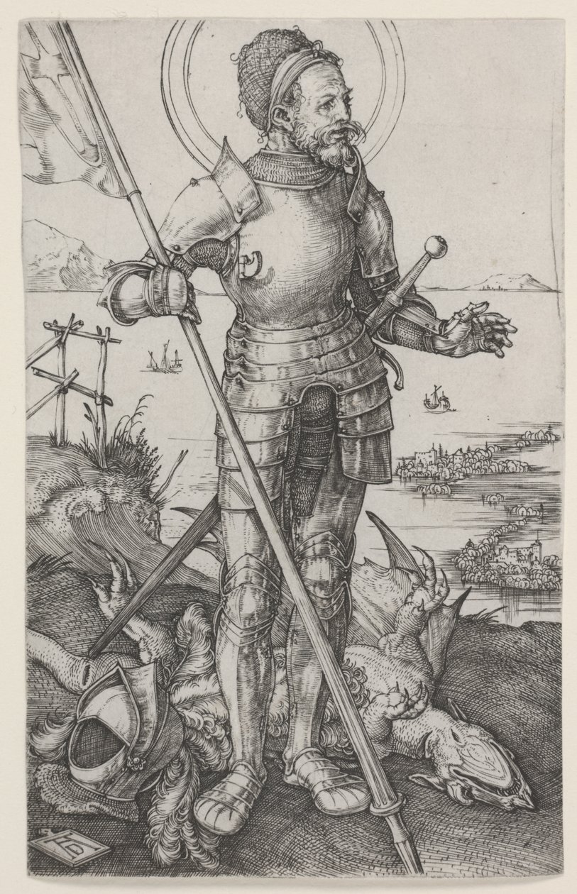 St. George on Foot av Albrecht Dürer