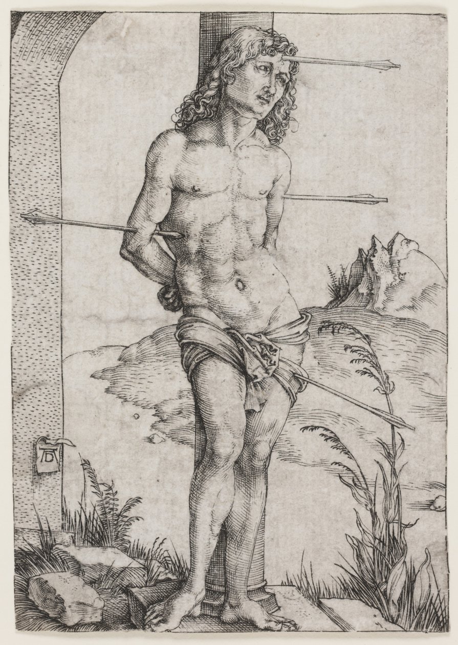 St. Sebastian at the Column av Albrecht Dürer