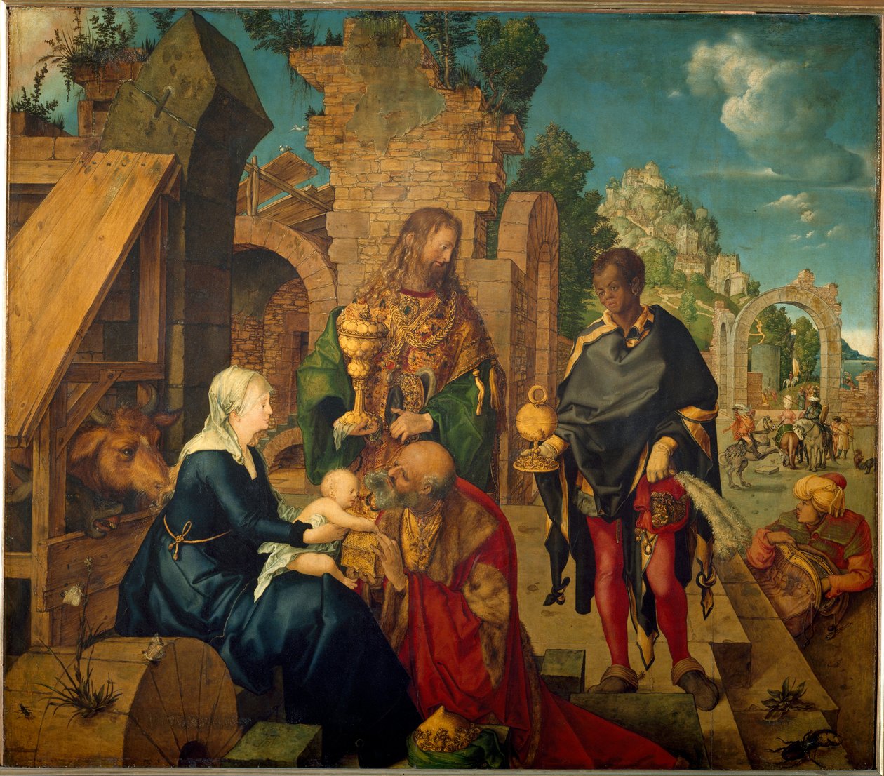 The Adoration of the Magi (Tremaleri av Albrecht Dürer
