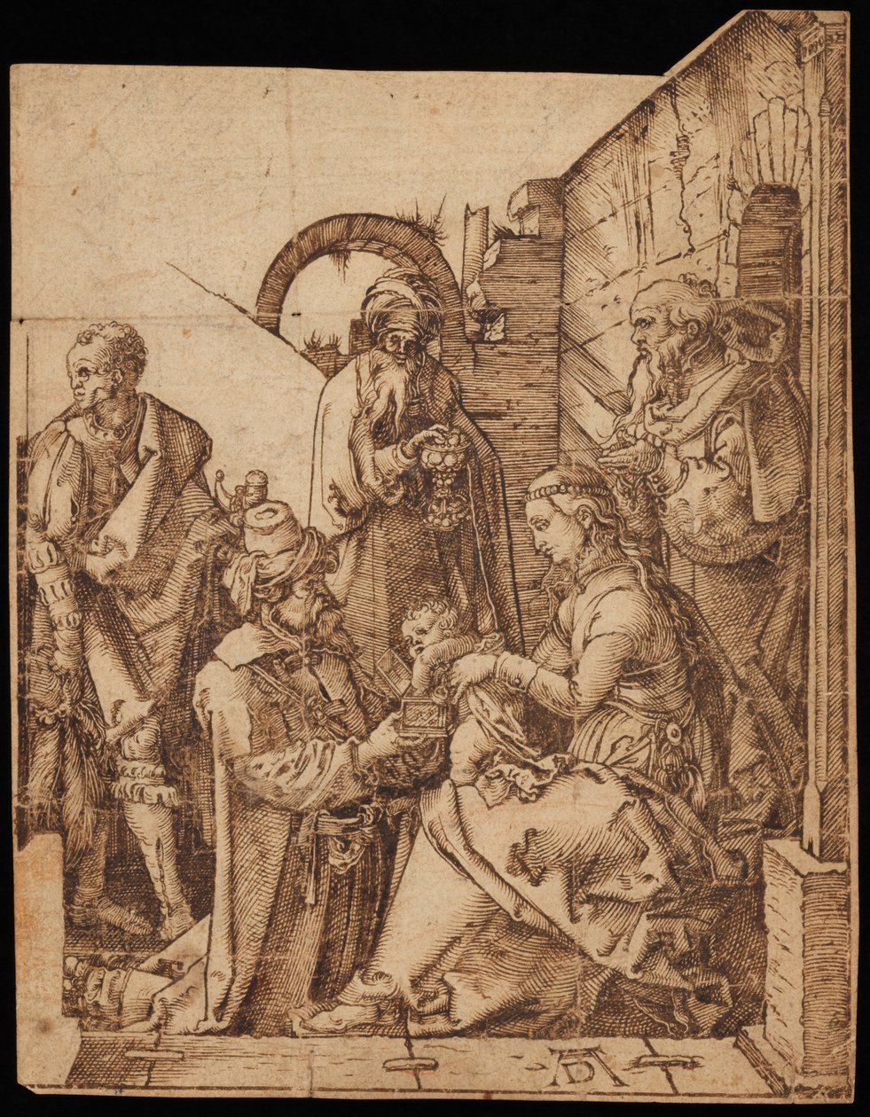 Tilbedelsen av magiene av Albrecht Dürer