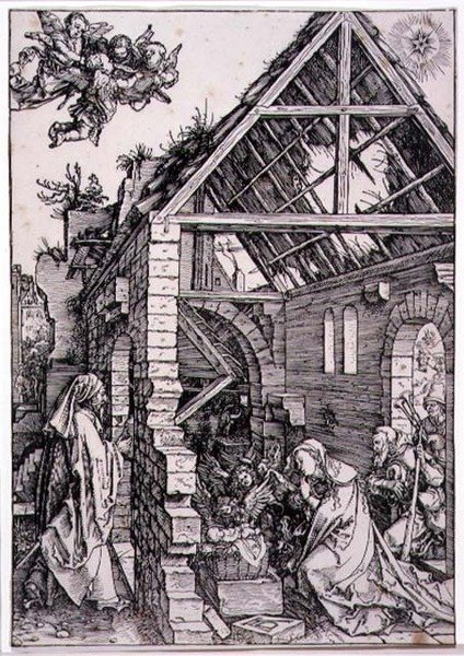 Hyrdenes tilbedelse (tresnitt) av Albrecht Dürer