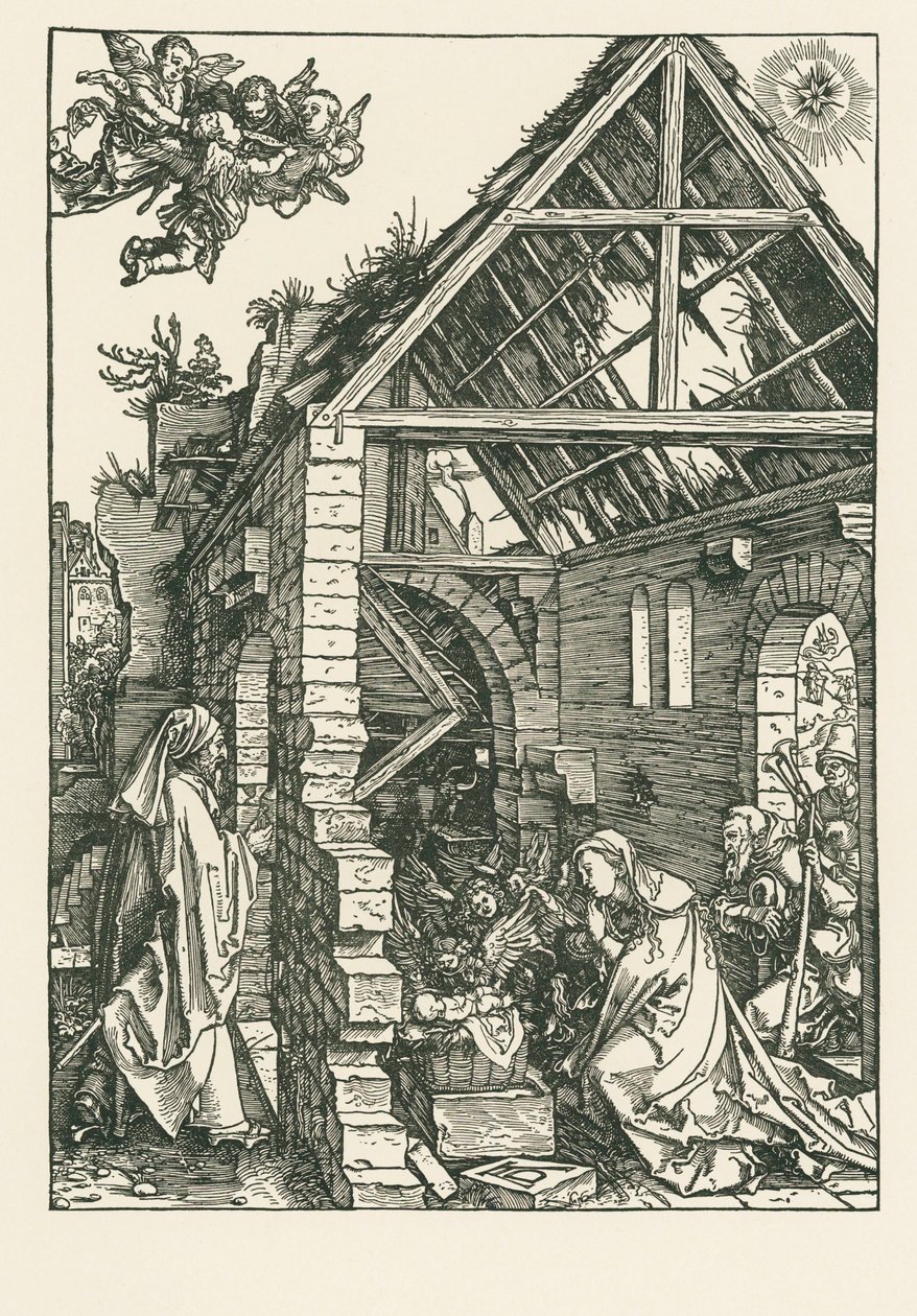 Gjeternes tilbedelse, ca. 1502–03 (tresnitt) av Albrecht Dürer or Duerer