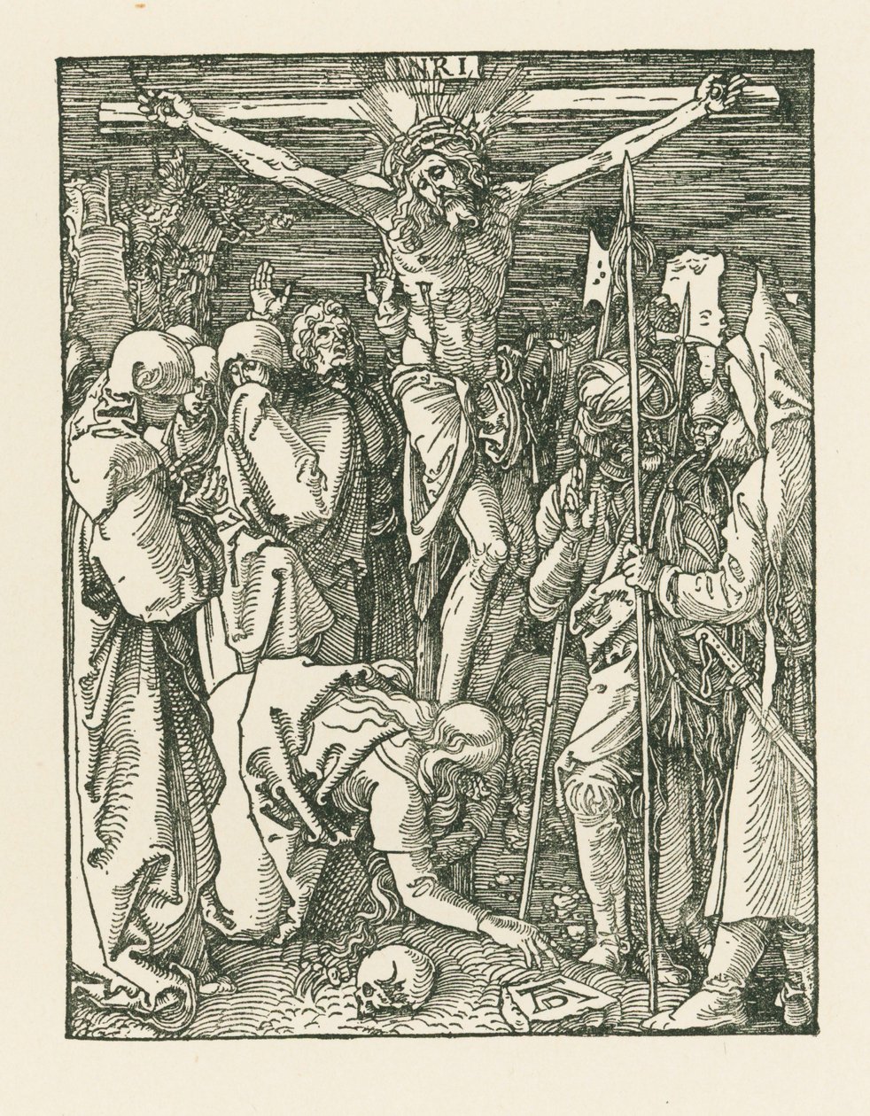 Korsfestelsen, ca. 1509 (tresnitt) av Albrecht Dürer or Duerer