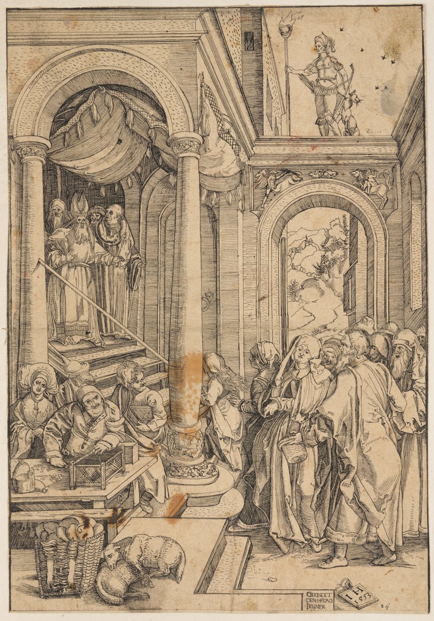 Presentasjonen av jomfruen i tempelet av Albrecht Dürer