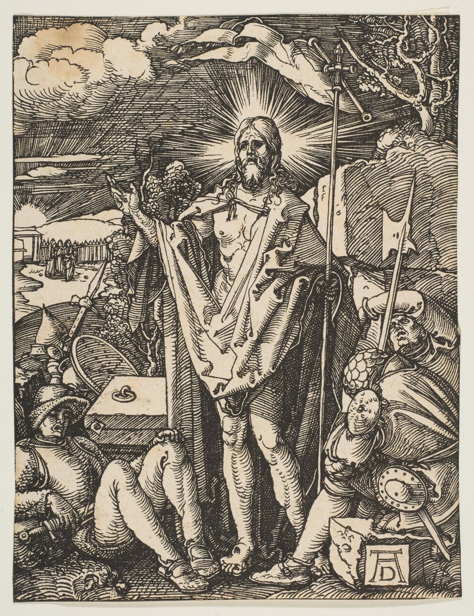Oppstandelsen, fra den lille lidenskapen, ca. 1510 av Albrecht Dürer