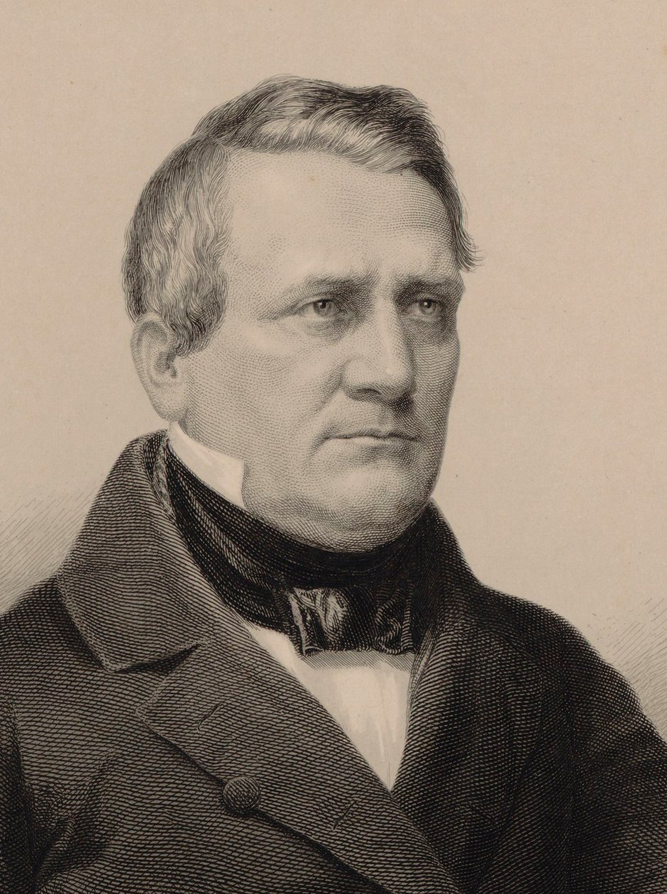 Portrett av komponisten Franz Lachner 1803-1890, 1850. av Albrecht Fürchtegott Schultheiss