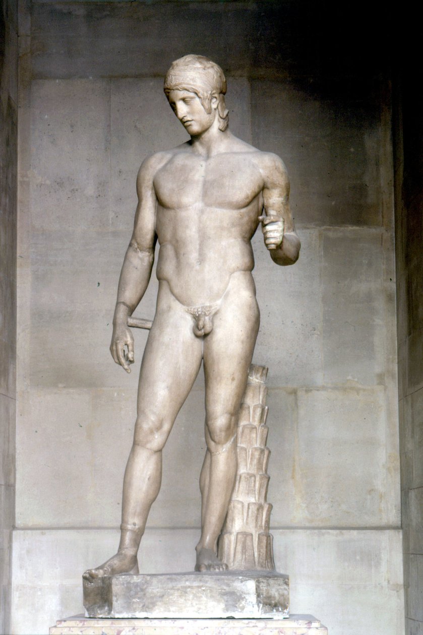Ares heter Ares Borghese. Statue av Alcamene, 500-tallet f.Kr. Musée du Louvre av Alcamenes (attr. to)