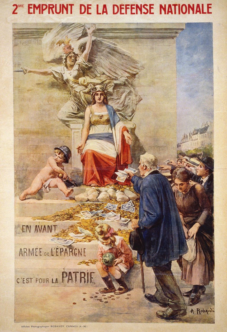 Second loan of the National Defence: “” Forward, armed with savings, it