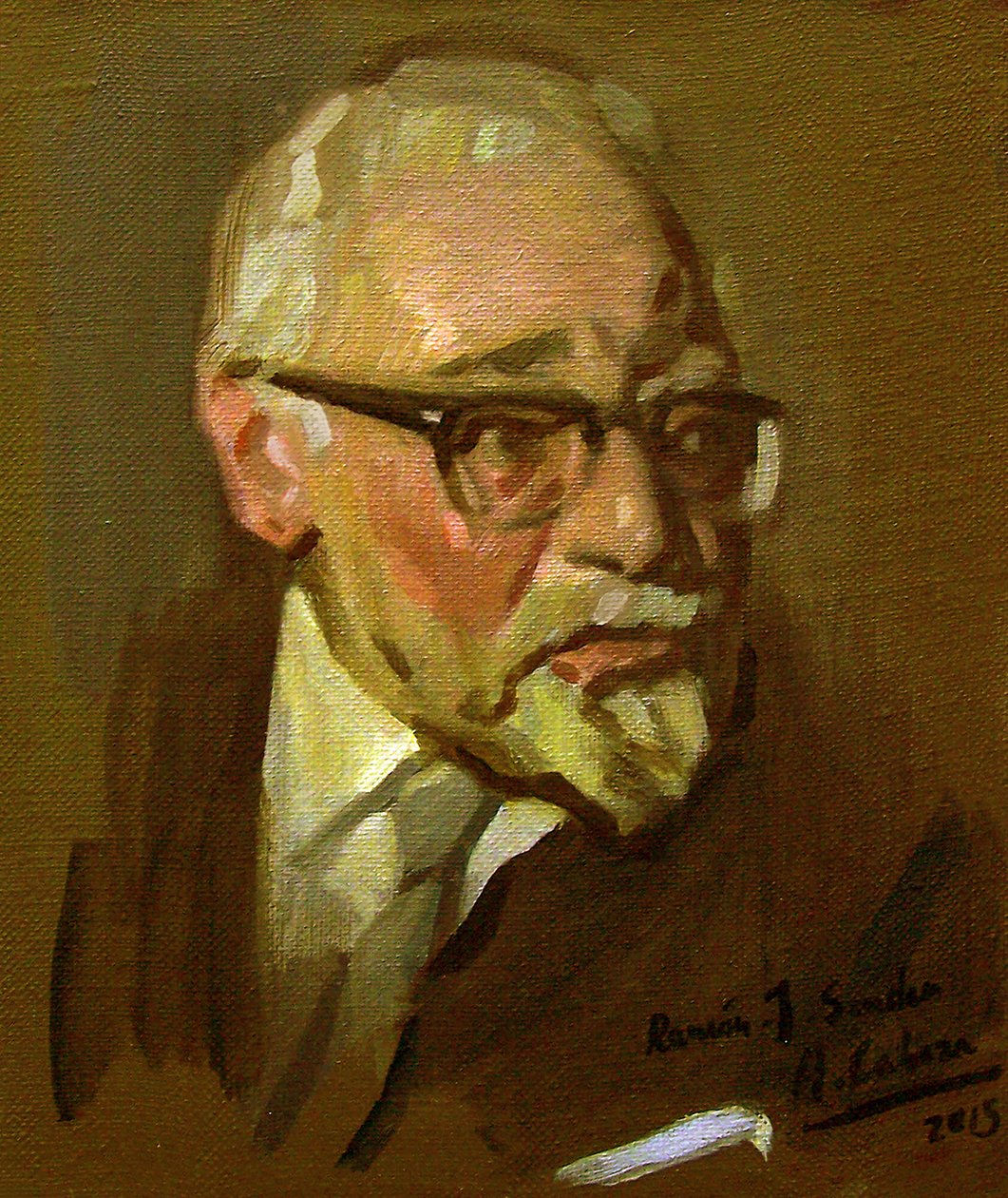 Portrett av Ramon J. Sender av Alejandro Cabeza