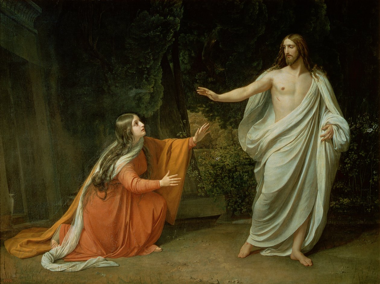 Kristi tilsynekomst for Maria Magdalena, 1835 av Aleksandr Andreevich Ivanov